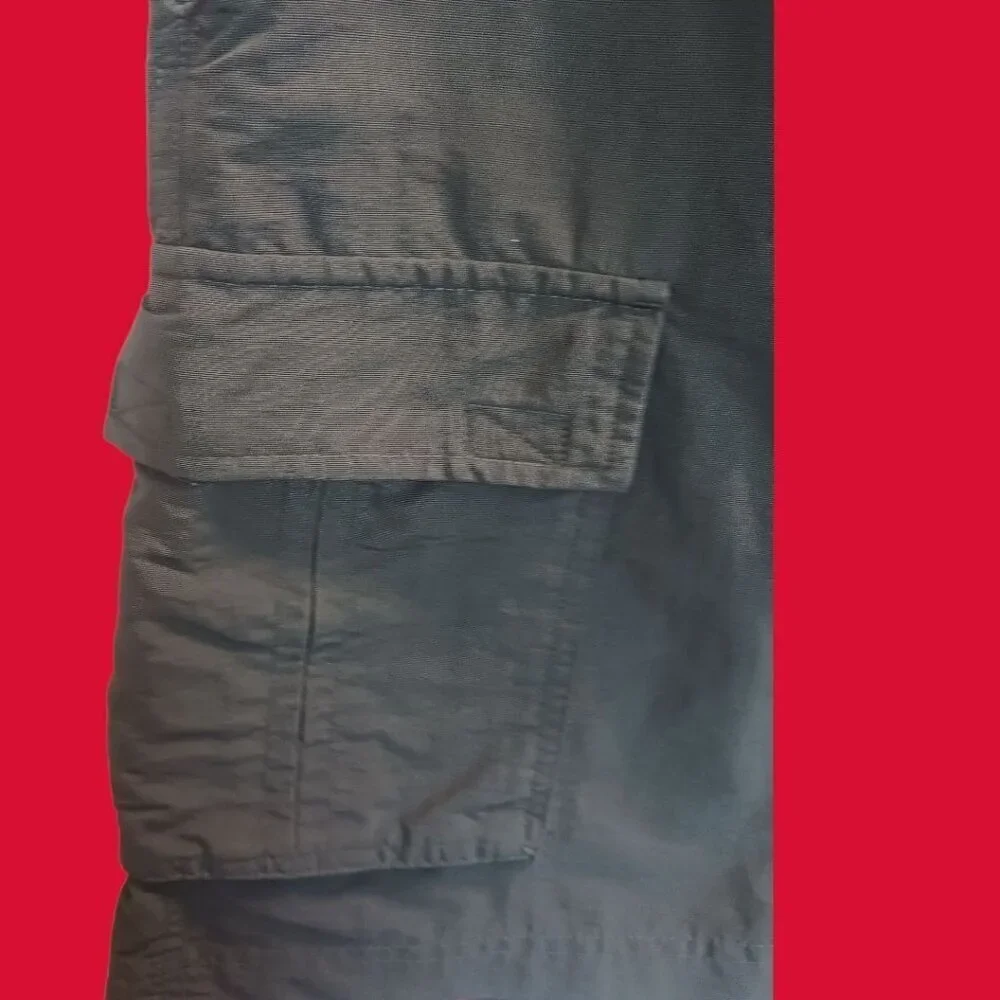 The North Face Mens Cargo Shorts Belted Lightweight Dark Gray Size Medium